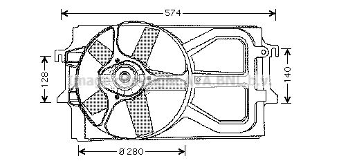 AVA QUALITY COOLING Ventilators, Motora dzesēšanas sistēma FD7517